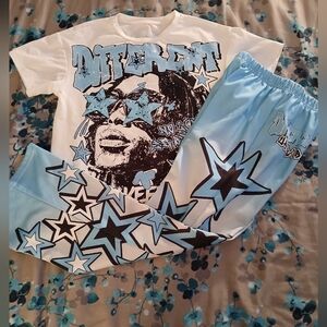 NEW Boys Blue Star Graphic Set